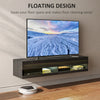 HOMCOM Floating TV Unit, Wall Mounted TV Cabinet for TVs up to 65