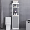 kleankin Tall Bathroom Cabinet Free Standing Slimline Cupboard Tallboy Unit Storage Organiser for Bathroom, Living Room, Kitchen