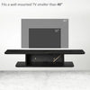 HOMCOM Floating TV Unit Stand for TVs up to 40