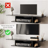 HOMCOM Floating TV Unit Stand for TVs up to 40